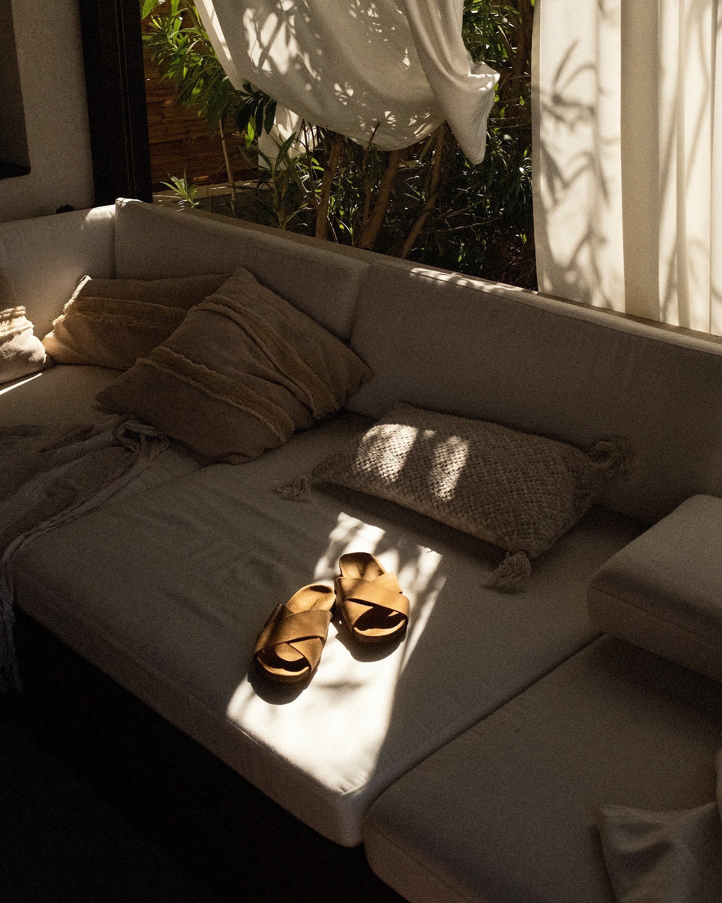 Amalfi Sandals in Sandstone, premium leather footwear, product view