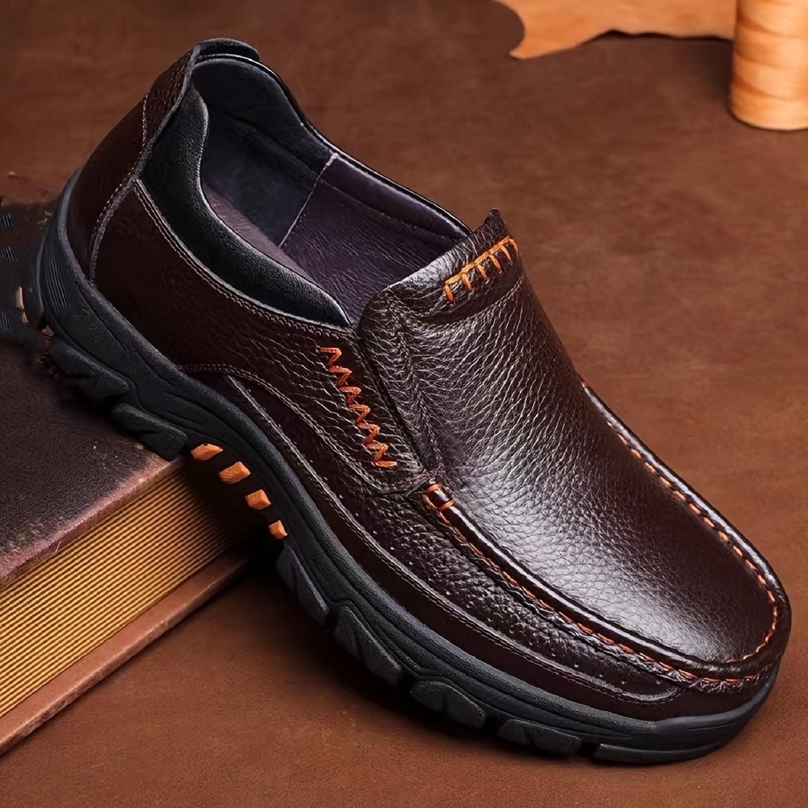 Aldric Voss® Halvorn — men's leather dress shoe in Espresso, view 11