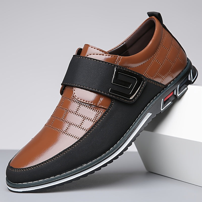 Aldric Voss® Brunfeld — men's leather dress shoe in Midnight Clasp, view 3