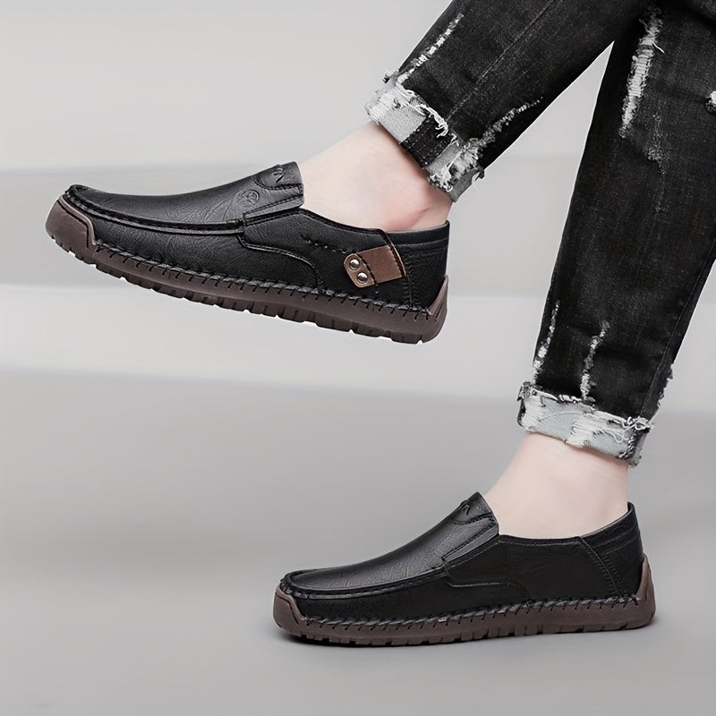 Aldric Voss® Bertholm — men's leather slip-on shoe in Mahogany, view 11