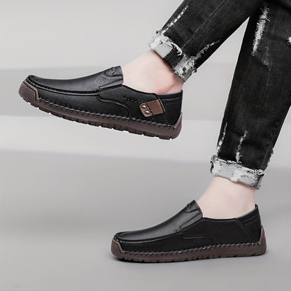 Aldric Voss® Bertholm — men's leather slip-on shoe in Mahogany, view 11
