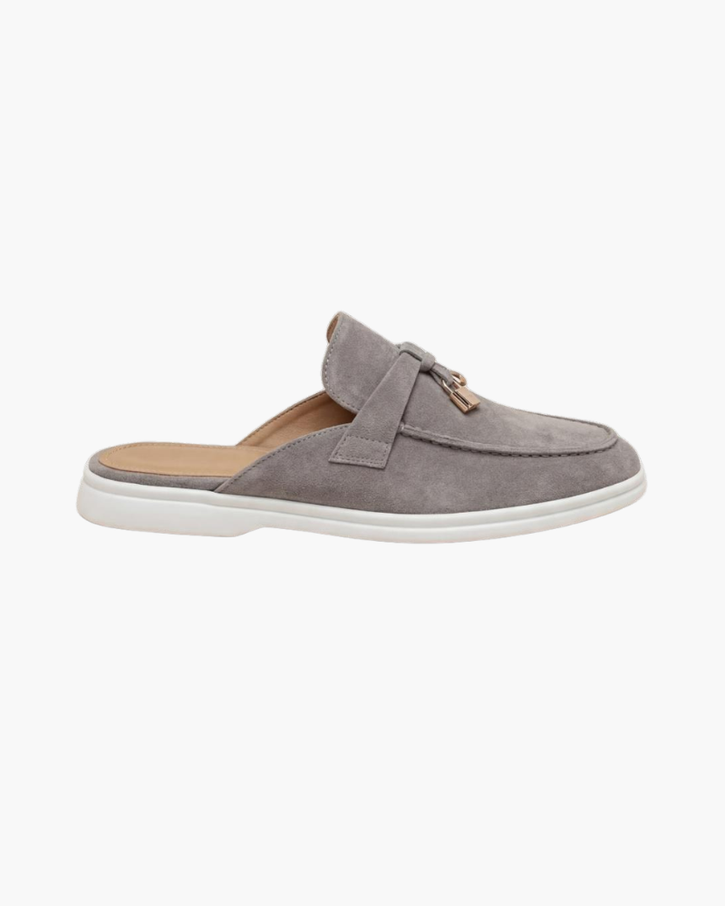 Mediterranean Mule in Light Smoke, premium leather footwear, product view