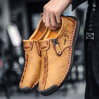Aldric Voss® Vorano — men's leather moccasin in Midnight, view 11