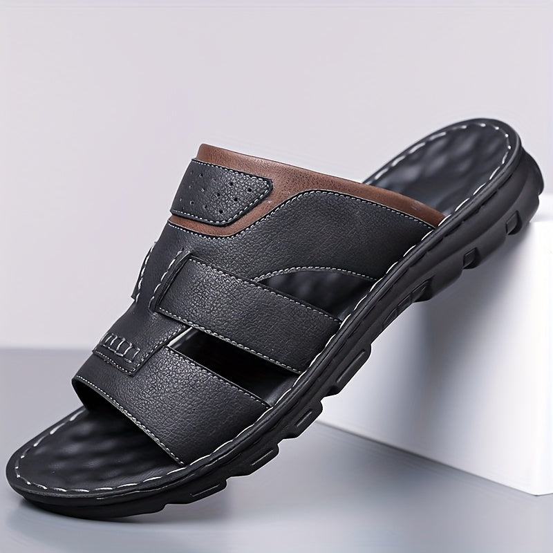 Aldric Voss® Tivano — men's leather slip-on shoe in Midnight, view 5