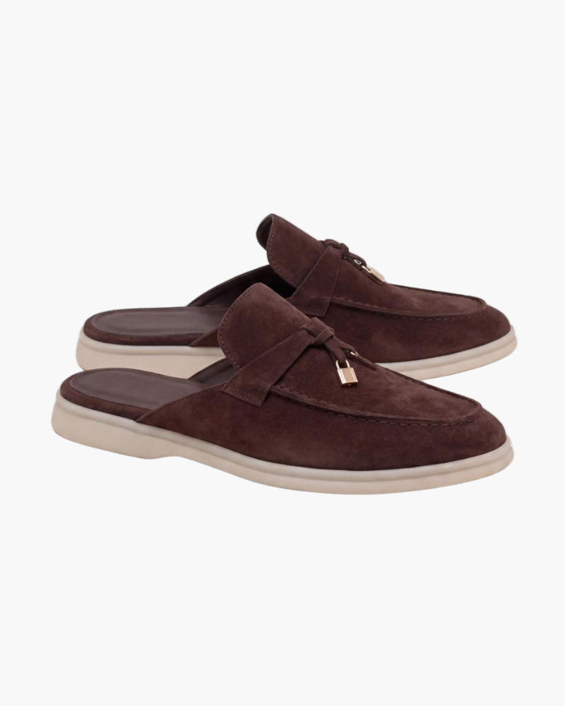 Mediterranean Mule in Mahogany, premium leather footwear, product view
