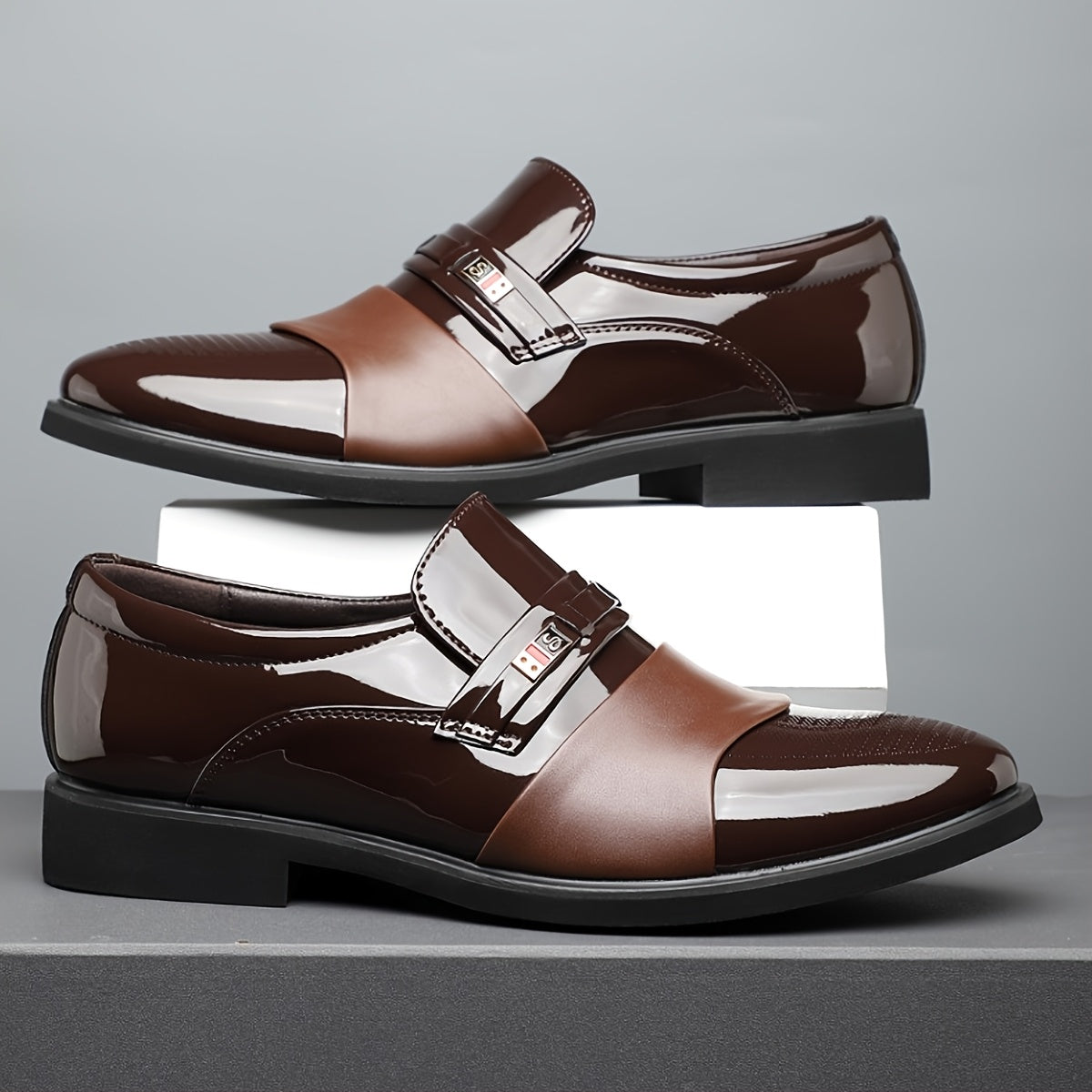 Aldric Voss® Halvero — men's leather dress shoe in Mahogany, view 3