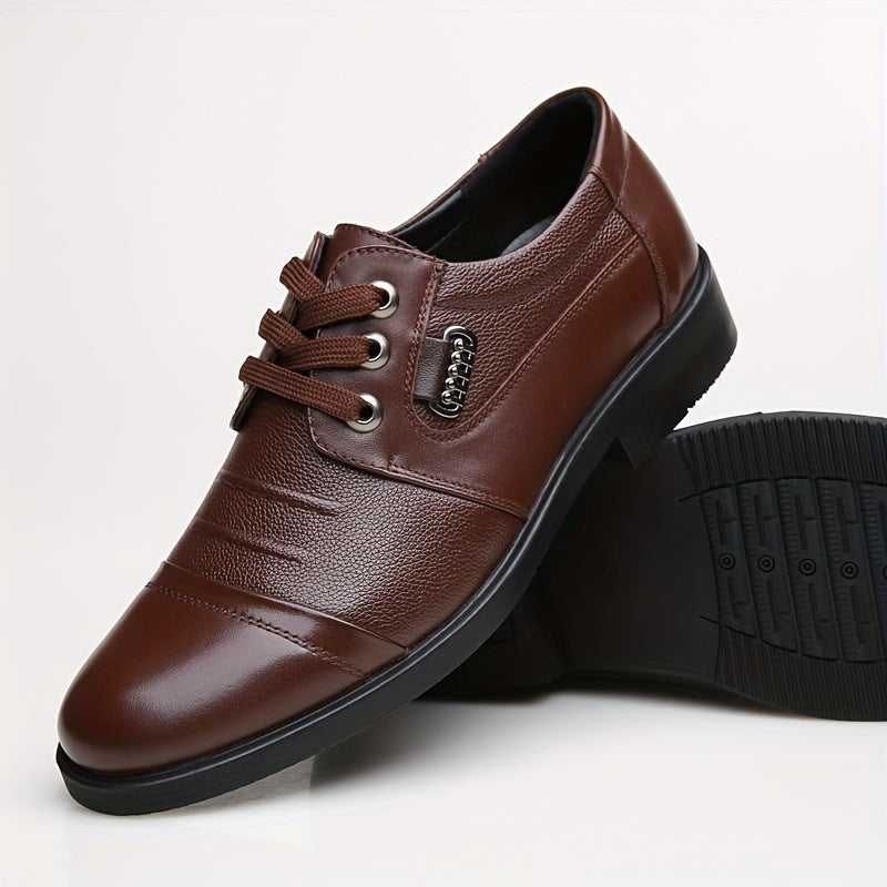 Aldric Voss® Wexford — men's leather dress shoe in Midnight, view 6