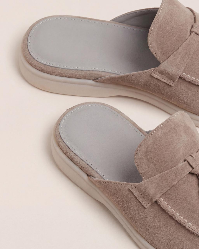 Mediterranean Mule in Sandstone, premium leather footwear, product view