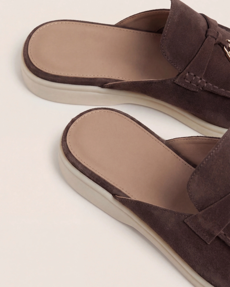 Mediterranean Mule in Mahogany, premium leather footwear, product view