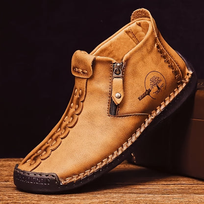 Aldric Voss® Valdric — men's leather boot in Tallow, view 1