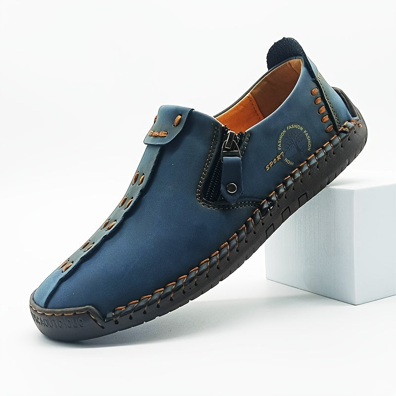 Aldric Voss® Vorano — men's leather moccasin in Sea Moss, view 16