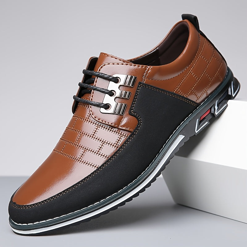 Aldric Voss® Brunfeld — men's leather dress shoe in Dusk, view 4