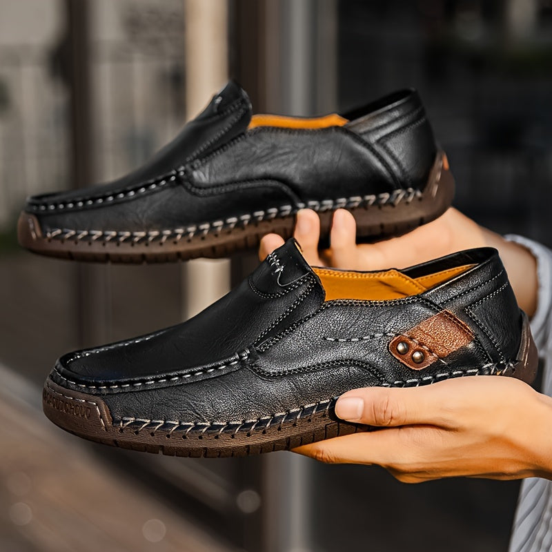 Aldric Voss® Brenno — men's leather moccasin in Mahogany, view 6