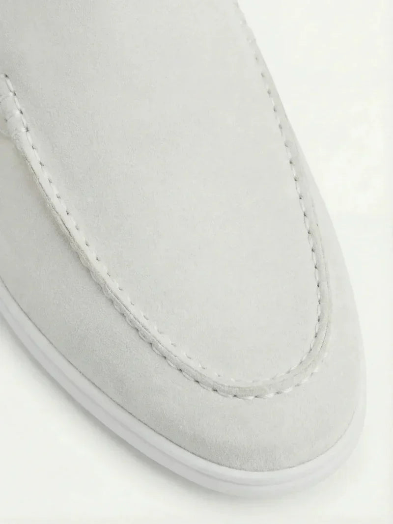 Yacht Mule in Ivory, premium leather footwear, product view
