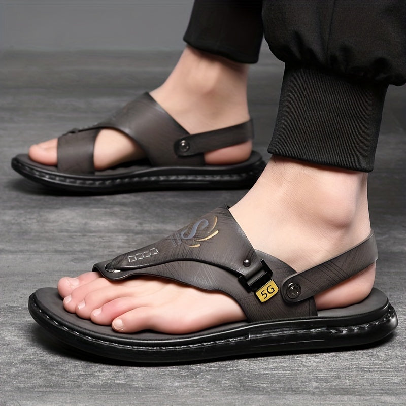 Aldric Voss® Solario — men's leather sandal in Mahogany, view 13