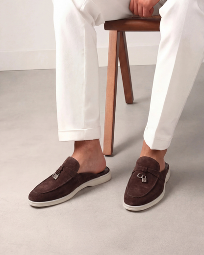 Mediterranean Mule in Mahogany, premium leather footwear, product view