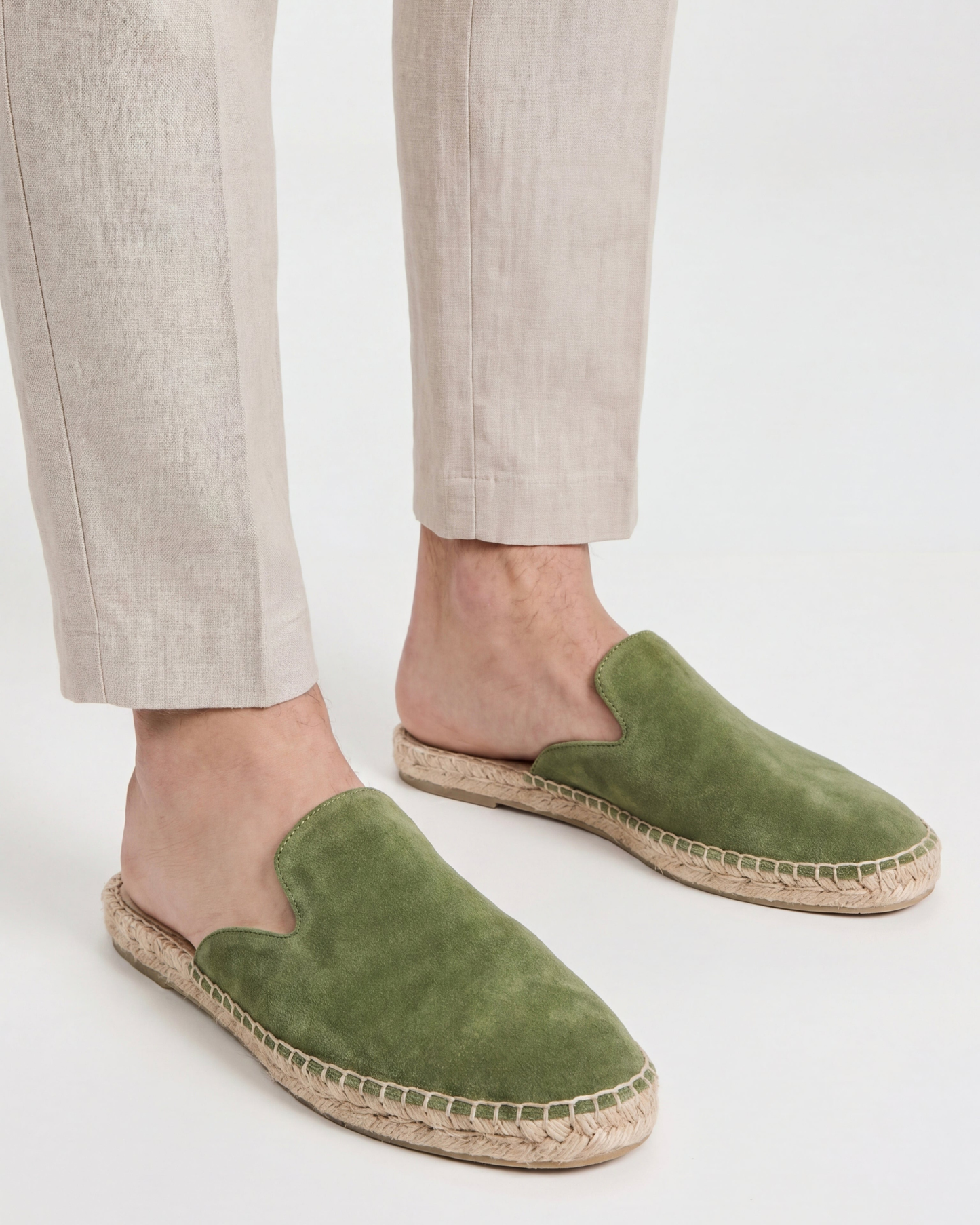 Portofino Yacht Mule in Forest, premium leather footwear, product view