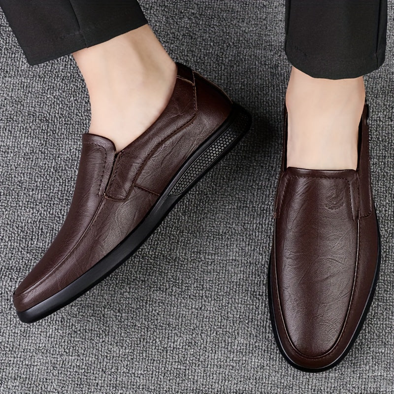 Aldric Voss® Aldvik — men's leather slip-on shoe in Mahogany, view 18