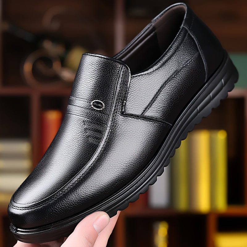 Aldric Voss® Edmont — men's leather dress shoe in Midnight, view 5