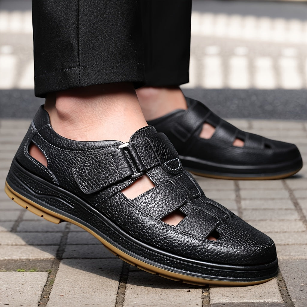 Aldric Voss® Solento — men's leather sandal, view 8