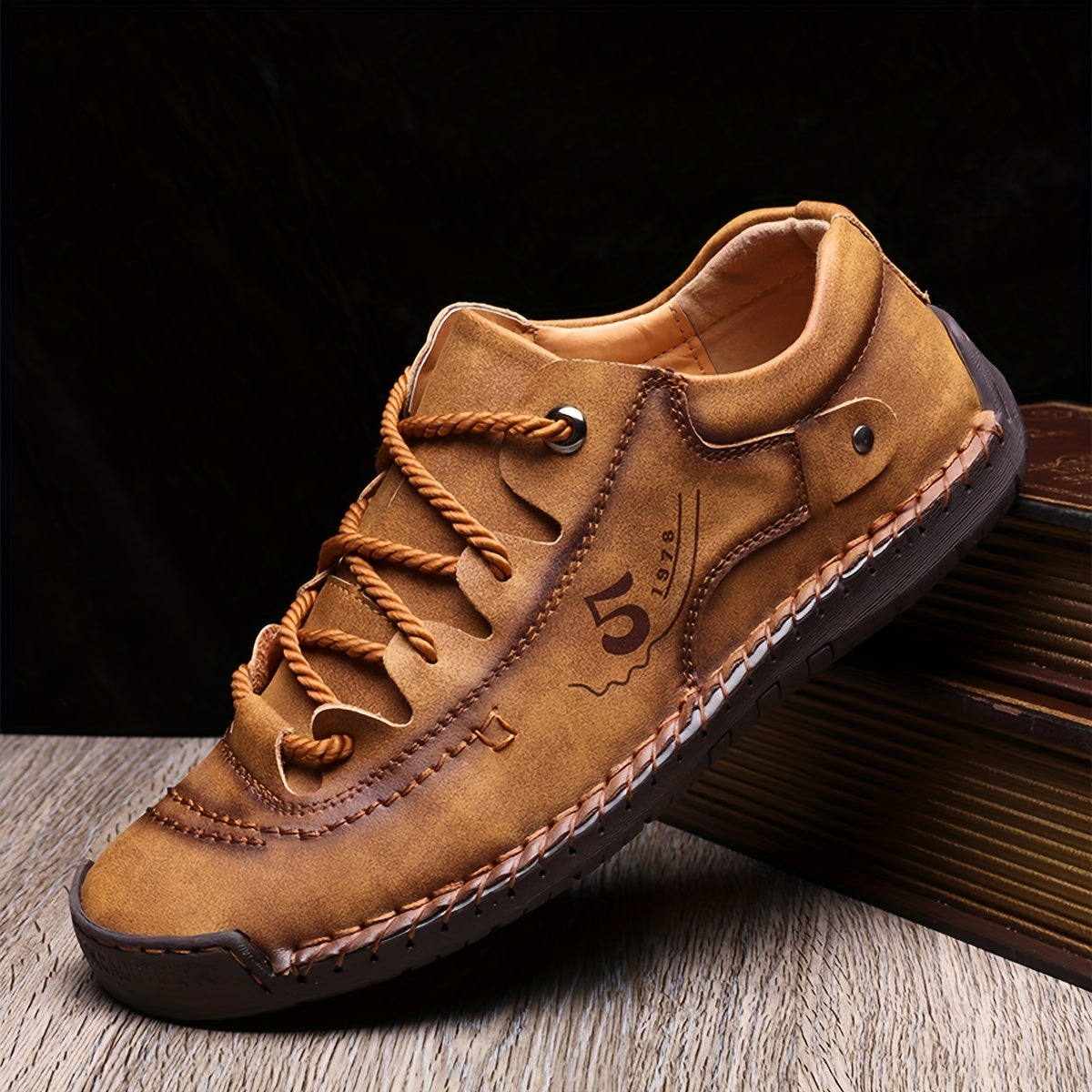 Aldric Voss® Renfeld — men's leather dress shoe in Dusk, view 1