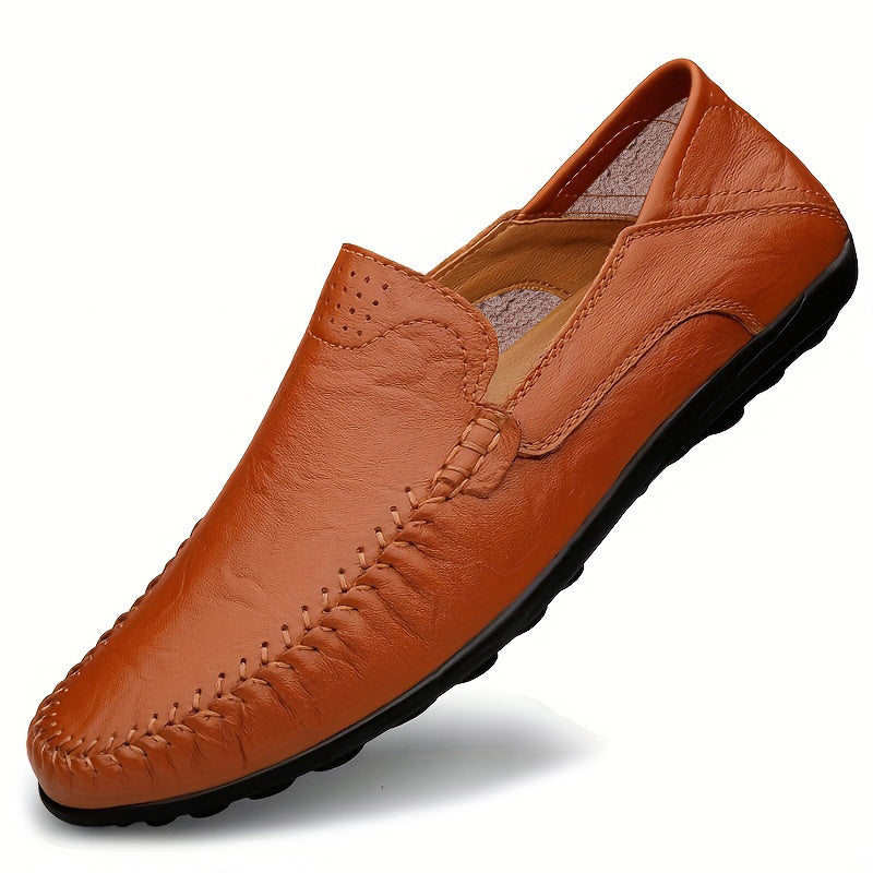 Aldric Voss® Casven — men's leather dress shoe in Sandstone, view 34