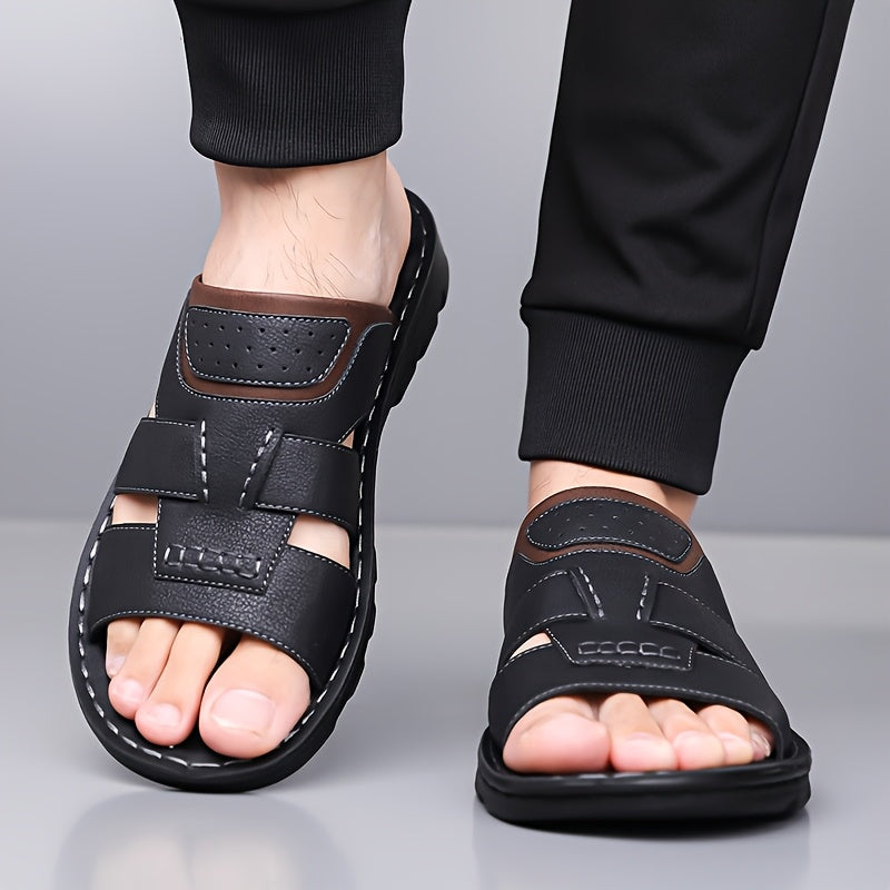Aldric Voss® Tivano — men's leather slip-on shoe in Midnight, view 11