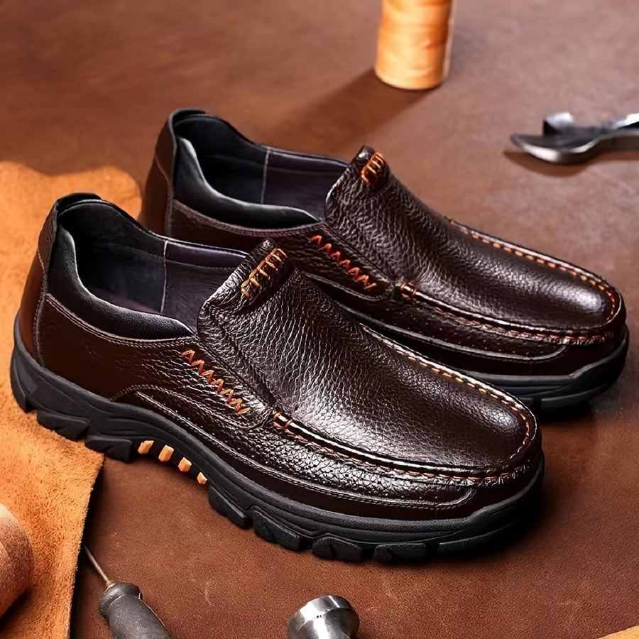 Aldric Voss® Halvorn — men's leather dress shoe in Sandstone, view 10