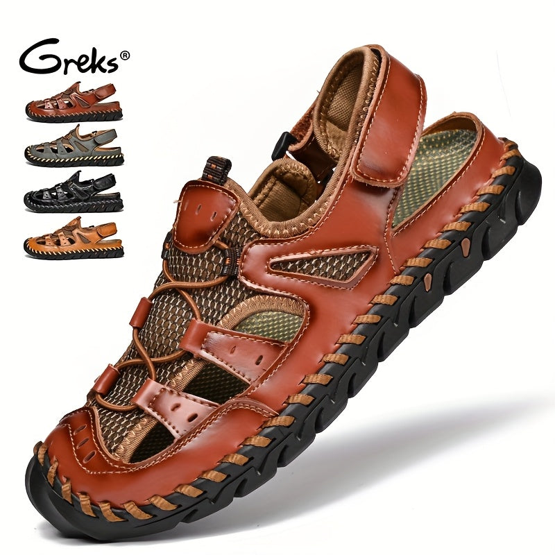 Aldric Voss® Kelvano — men's leather sandal in Midnight, view 5