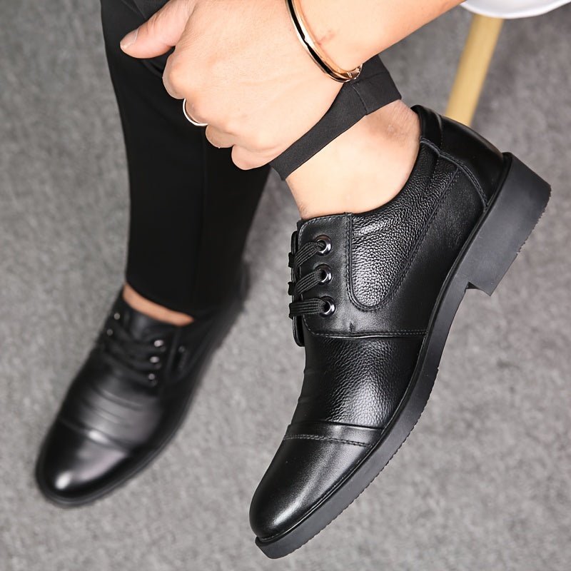 Aldric Voss® Wexford — men's leather dress shoe in Midnight, view 7