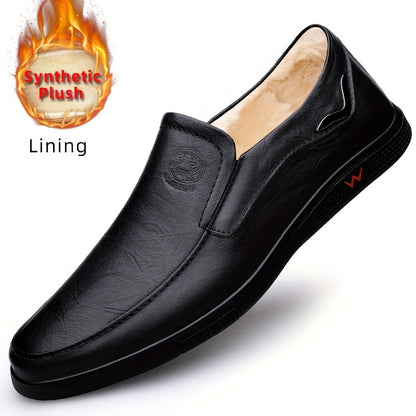 Aldric Voss® Aldvik — men's leather slip-on shoe in Midnight, view 3