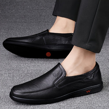 Aldric Voss® Aldvik — men's leather slip-on shoe in Sandstone, view 12