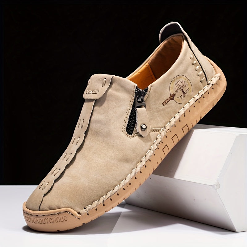 Aldric Voss® Vorano — men's leather moccasin in Ember, view 1