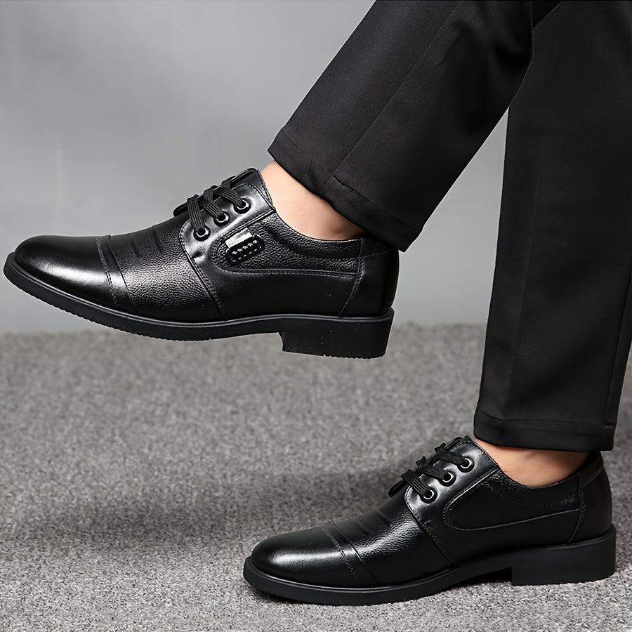 Aldric Voss® Wexford — men's leather dress shoe in Midnight, view 8