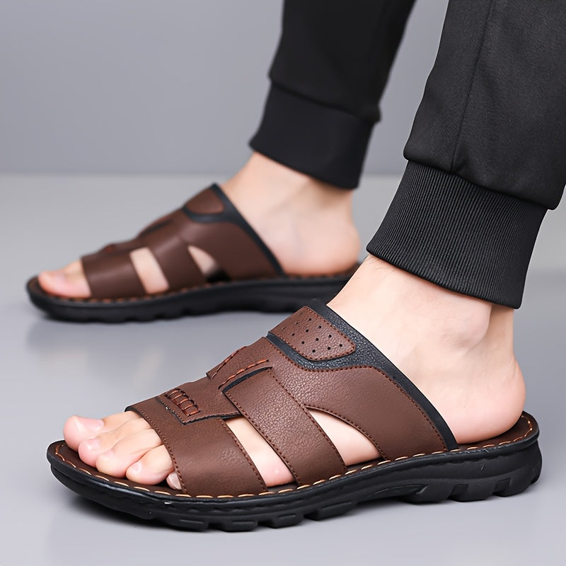 Aldric Voss® Tivano — men's leather slip-on shoe in Mahogany, view 9