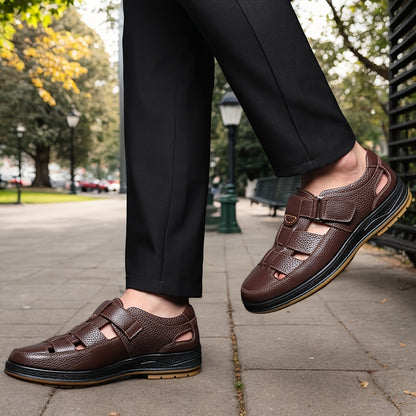 Aldric Voss® Solento — men's leather sandal, view 7