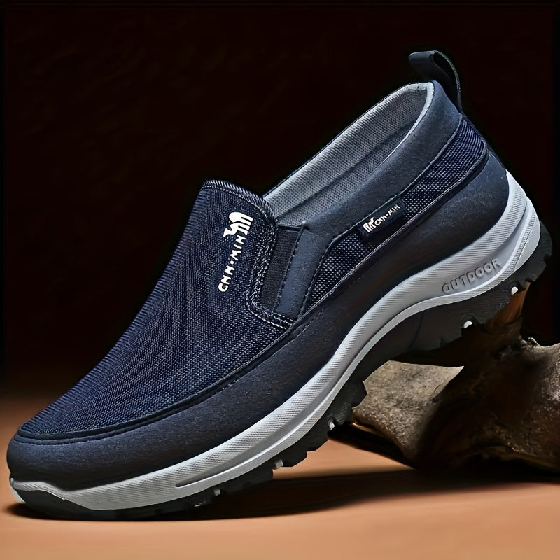 Aldric Voss® Veldmar — men's leather slip-on shoe in Smoke, view 6