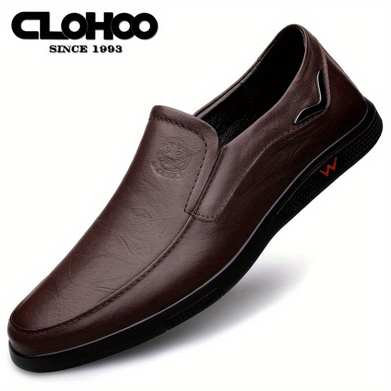 Aldric Voss® Aldvik — men's leather slip-on shoe in Midnight, view 45