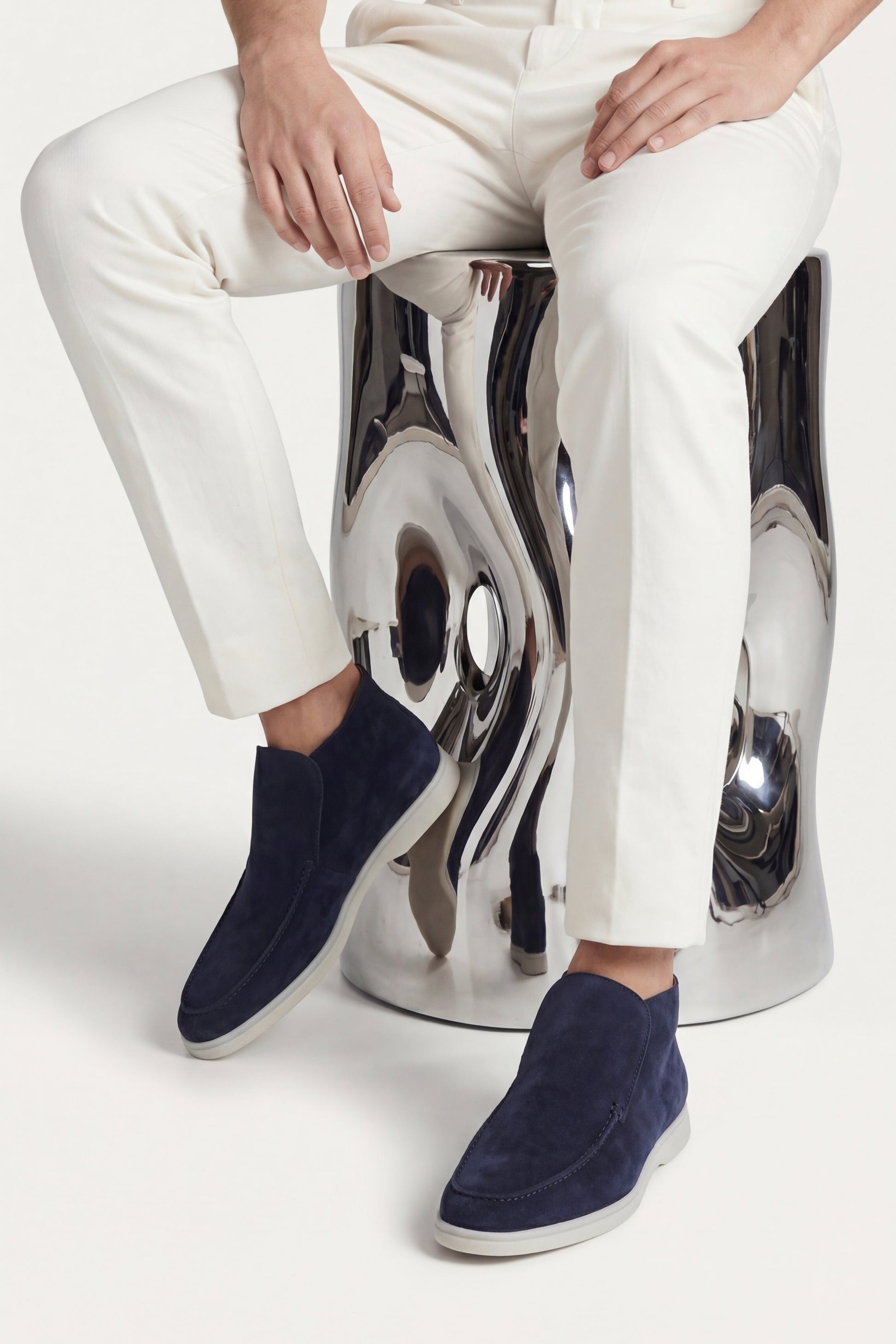 Capri High Top Loafer in Dusk, premium leather footwear, product view