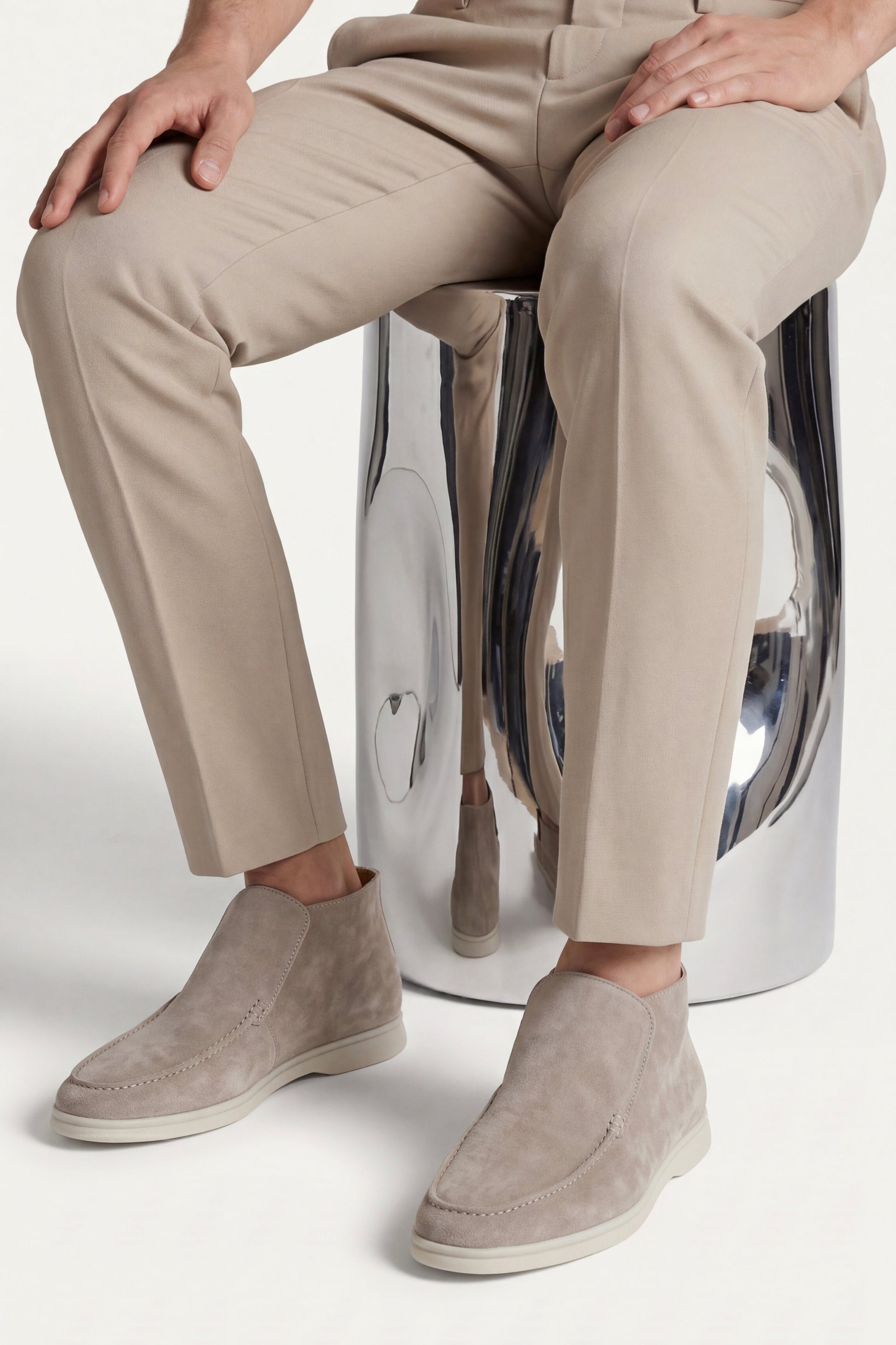 Capri High Top Loafer in Tallow, premium leather footwear, product view