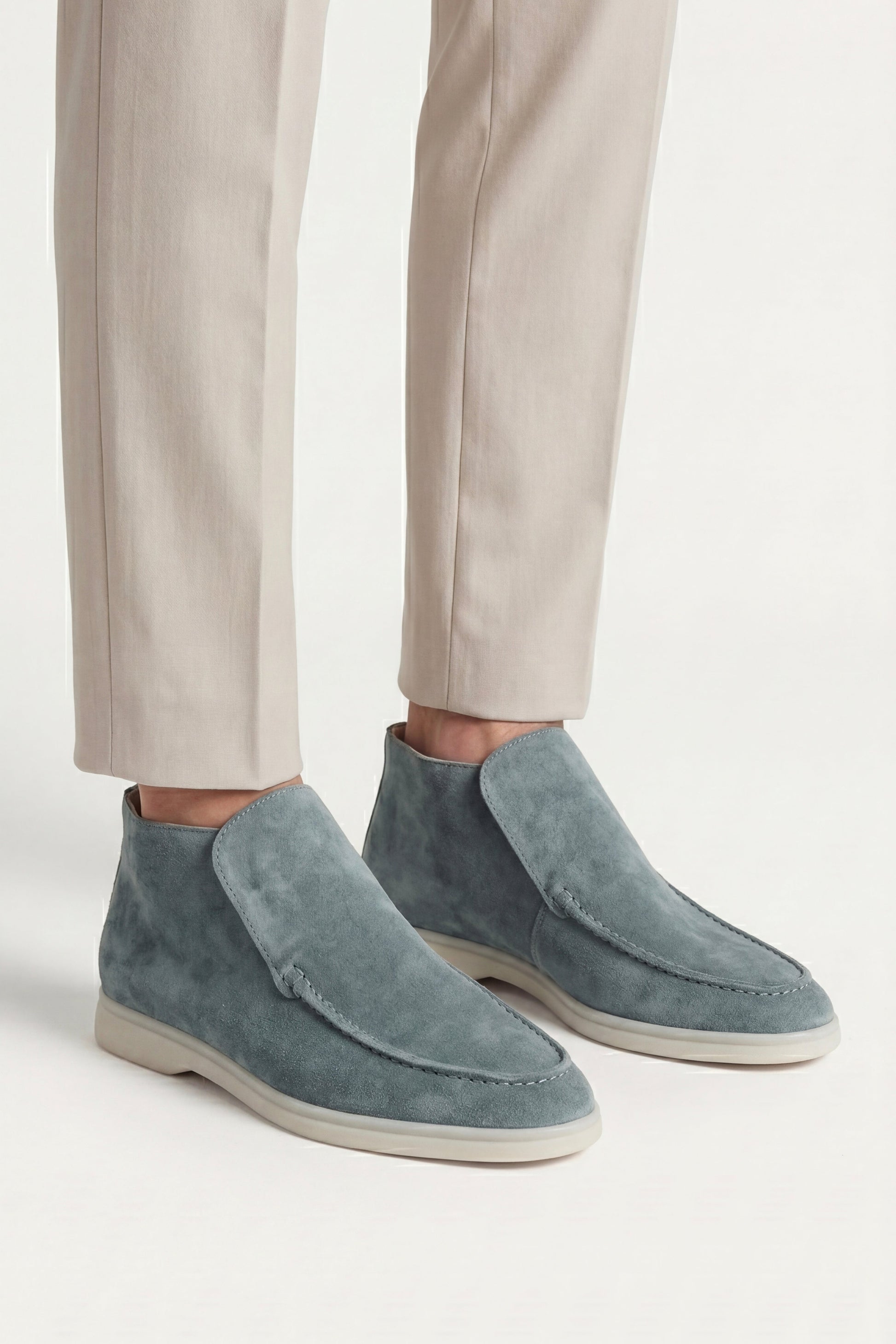 Capri High Top Loafer in Mint, premium leather footwear, product view