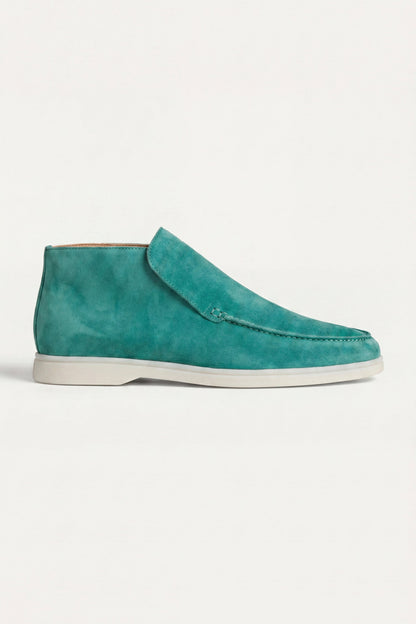 Capri High Top Loafer in Turquoise, premium leather footwear, product view