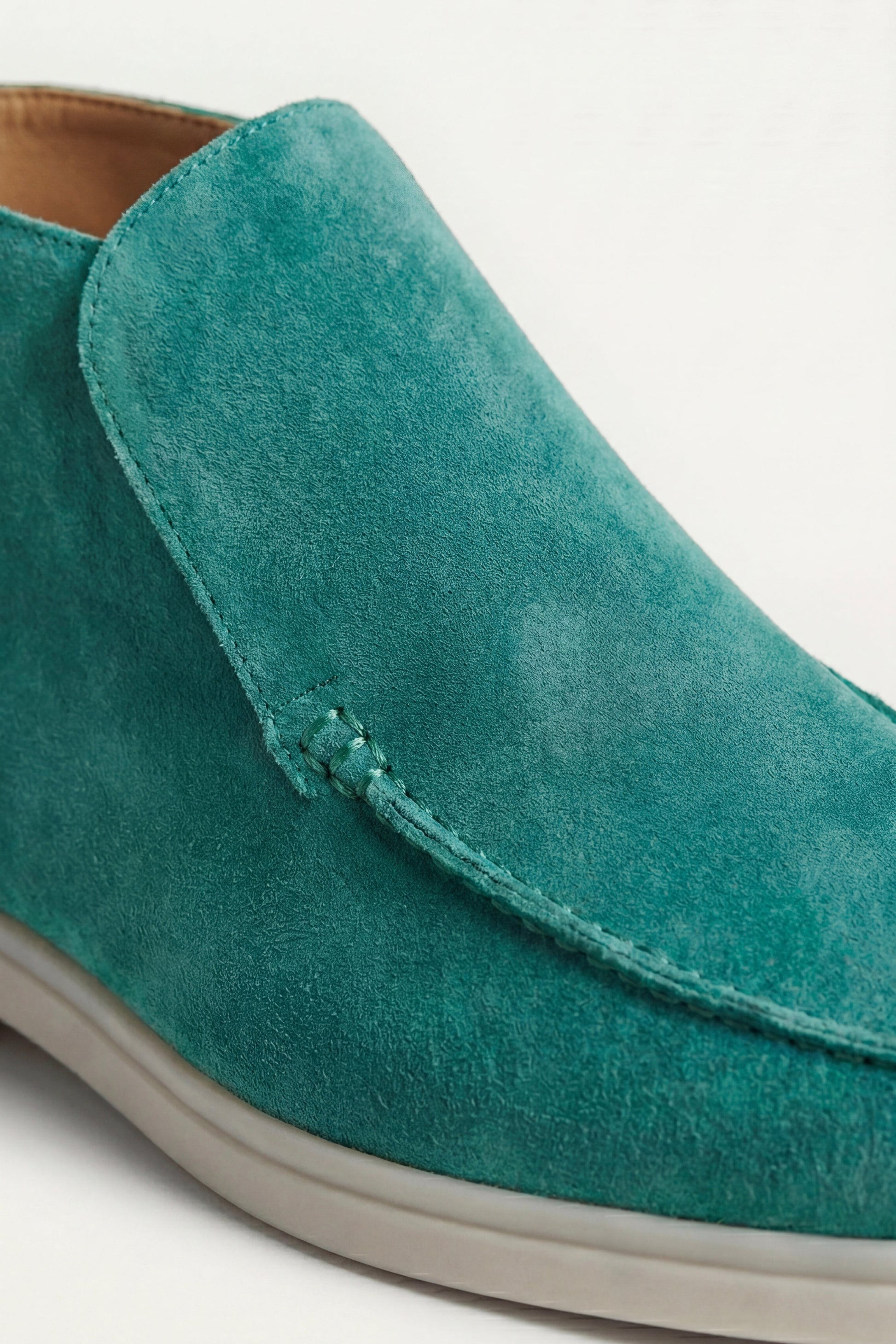 Capri High Top Loafer in Turquoise, premium leather footwear, product view