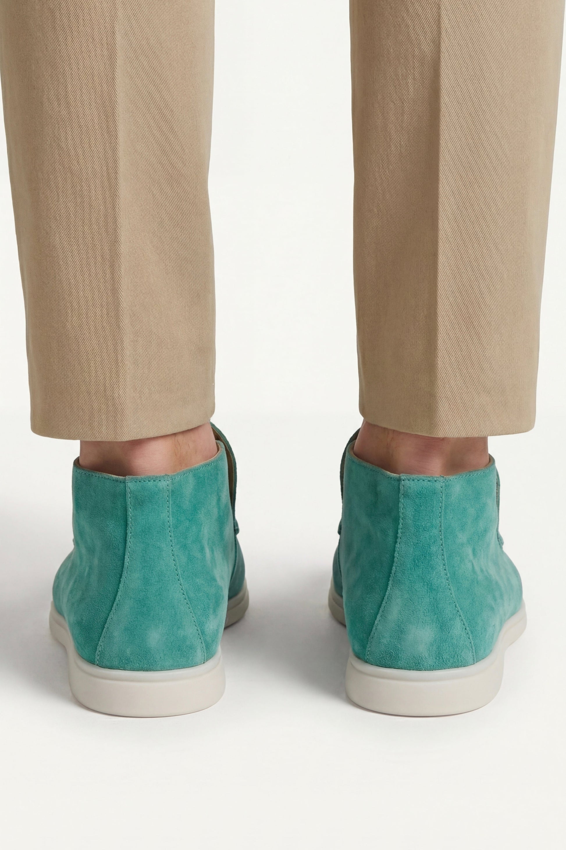 Capri High Top Loafer in Turquoise, premium leather footwear, product view