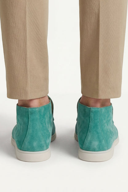 Capri High Top Loafer in Turquoise, premium leather footwear, product view