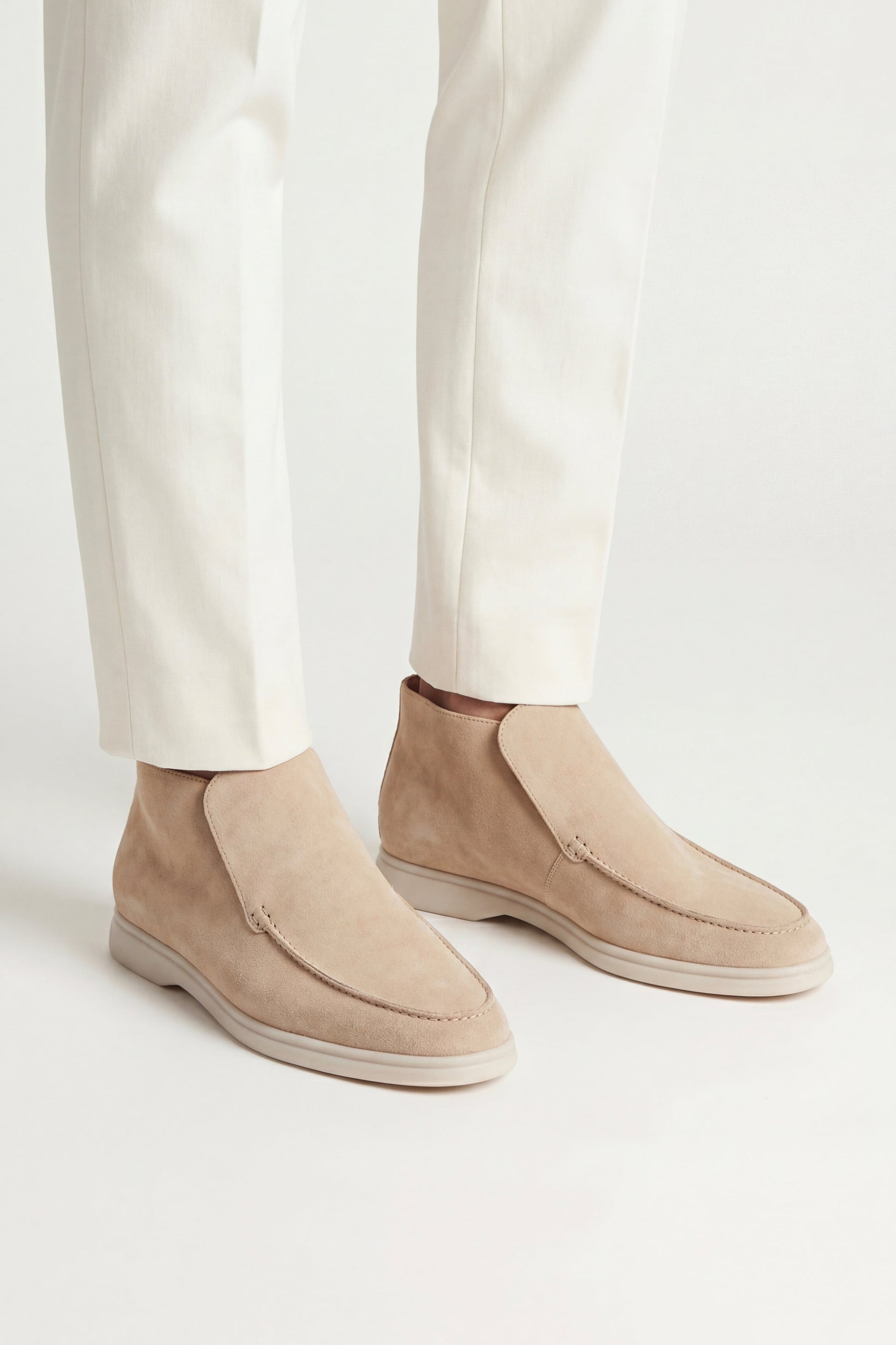 Capri High Top Loafer in Sandstone, premium leather footwear, product view