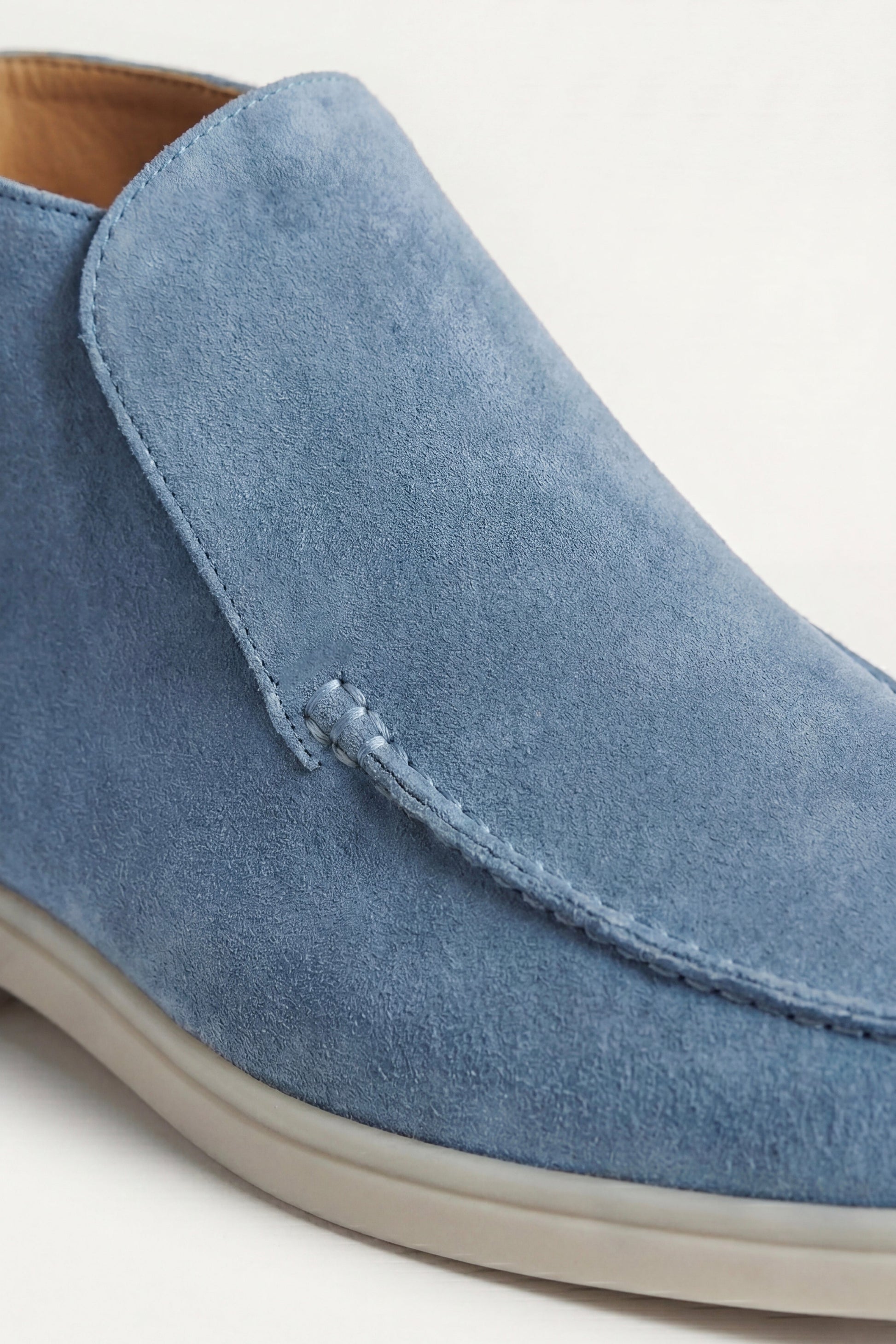 Capri High Top Loafer in Sky Blue, premium leather footwear, product view