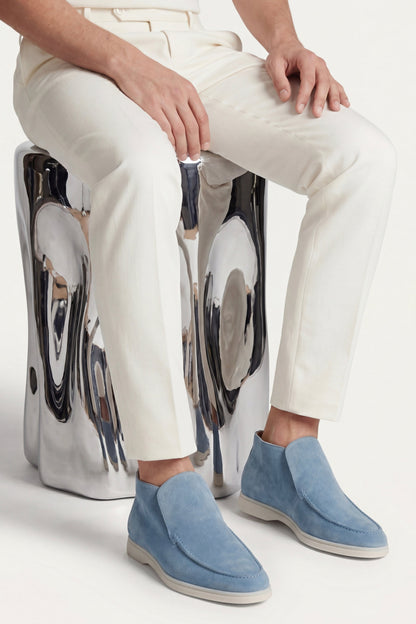 Capri High Top Loafer in Sky Blue, premium leather footwear, product view