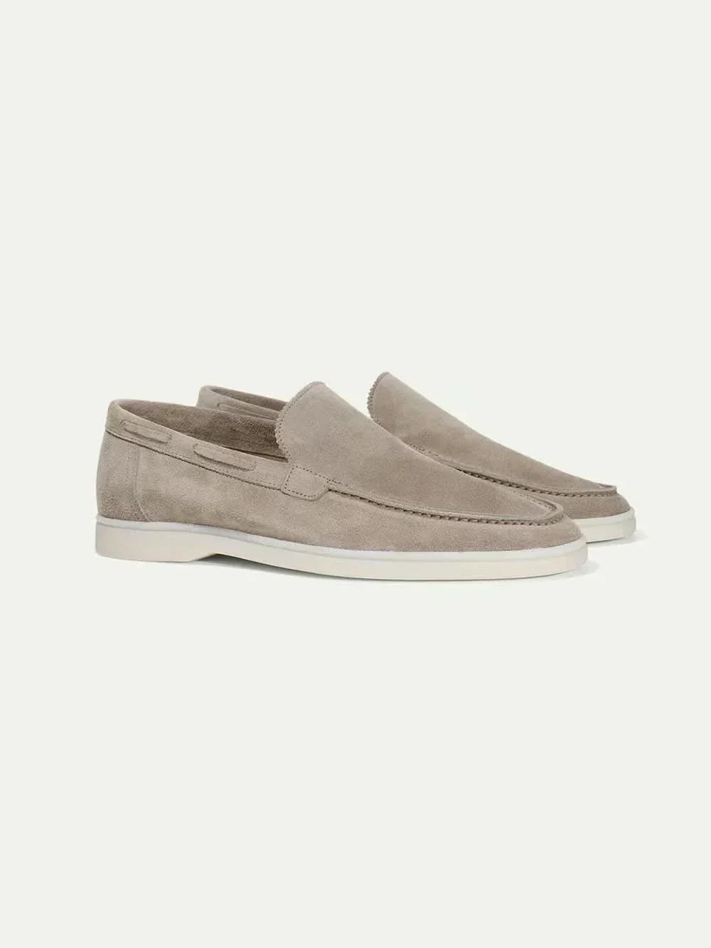 Classic Suède Loafer in Light Smoke, premium leather footwear, product view