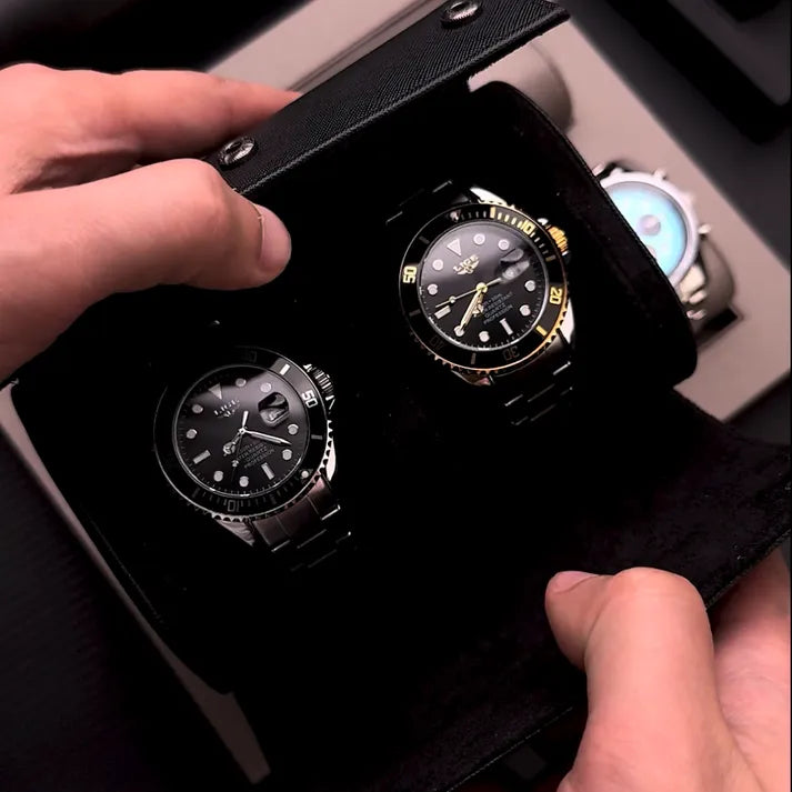 Elias Curren Leather Watch Roll
